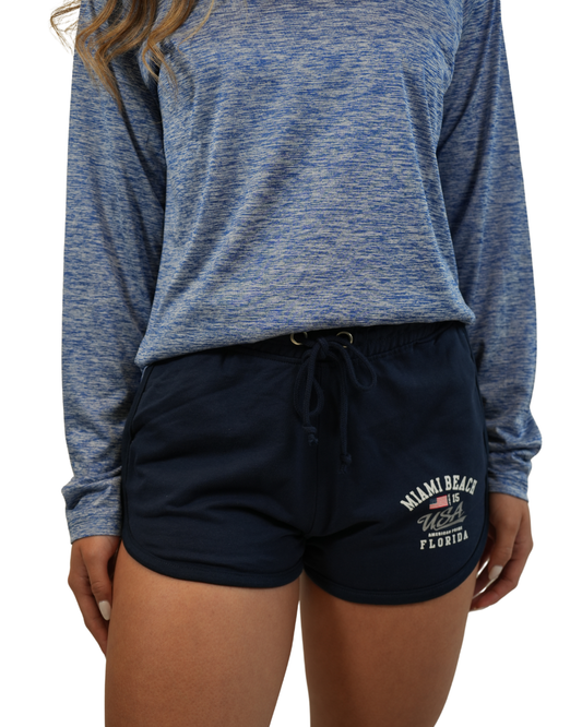 Miami Beach American Pride Midnight navy Women Short Style 802 SHORT alvinsisland.com Navy S