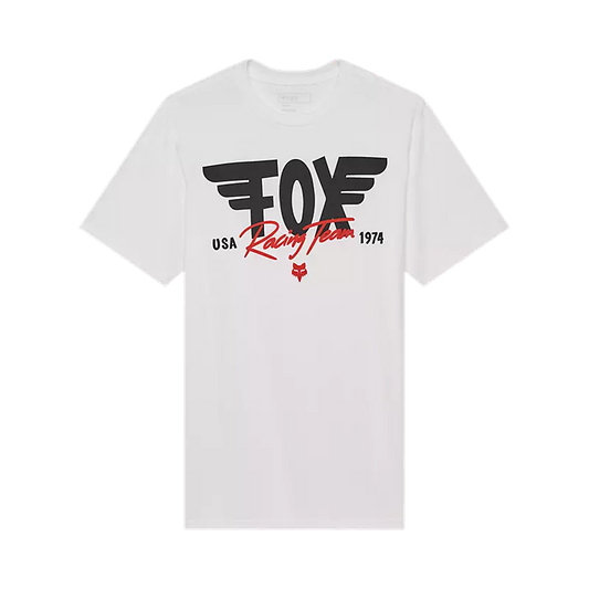 Fox Racing Team 1974 Winged Premium Tee T-SHIRT Foxracing M White
