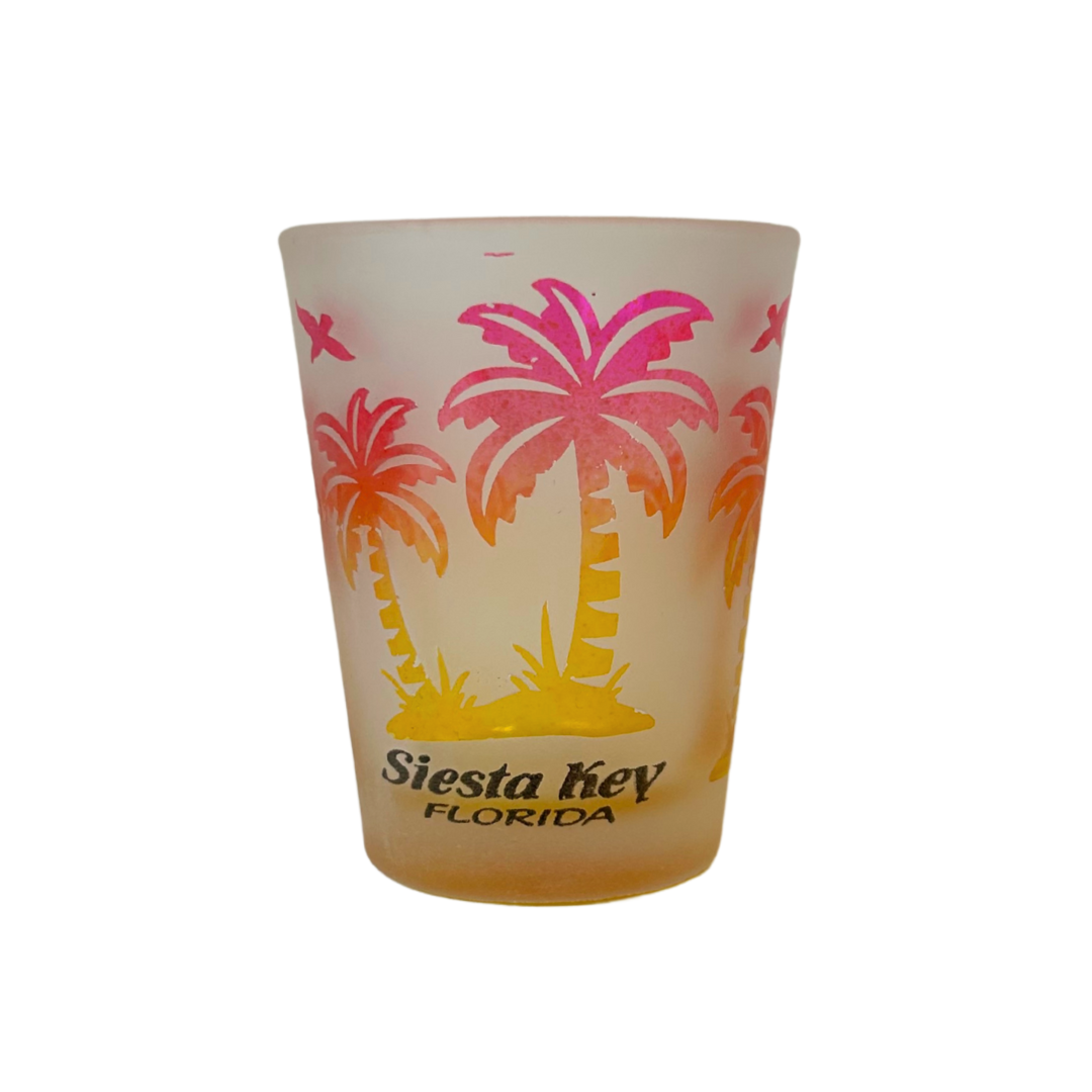 Siesta Key Palm Tree Design Shots Glass