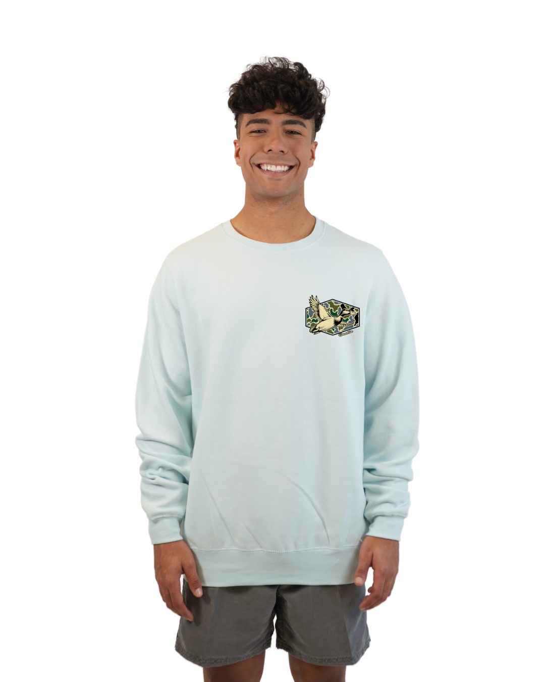 Destin Duck Crewneck – Camouflage Edition crewneck alvinsisland.com Pool day S