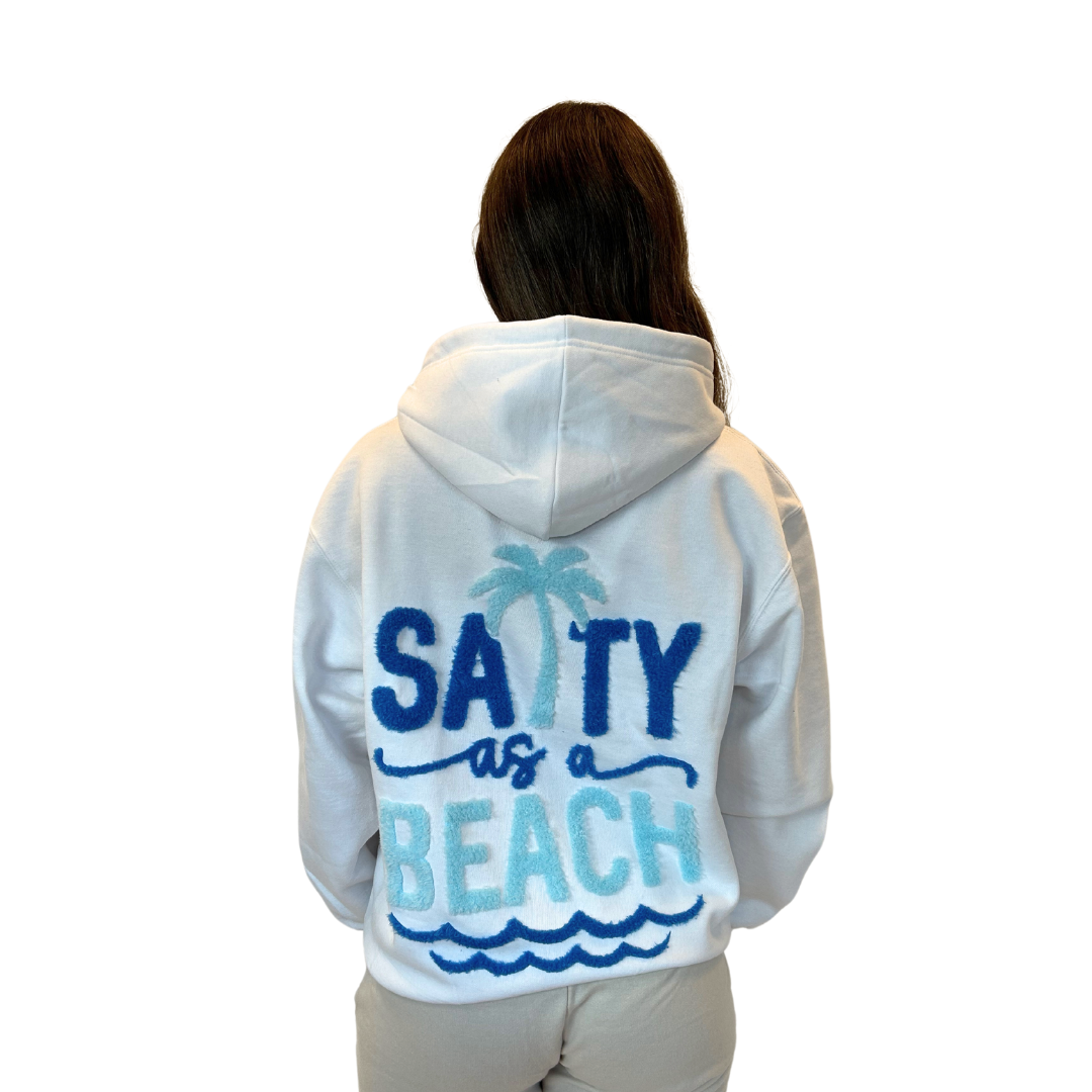 Destin Fl, Hoodie Women with Texture Patch on The Front and Back Design Style 252Patch