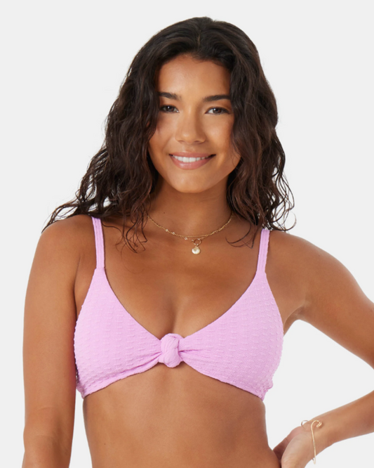 Roxy Womens Bikini Top Haliewa Knot Bralette LADIES SWIMWEAR Roxy L LILAC