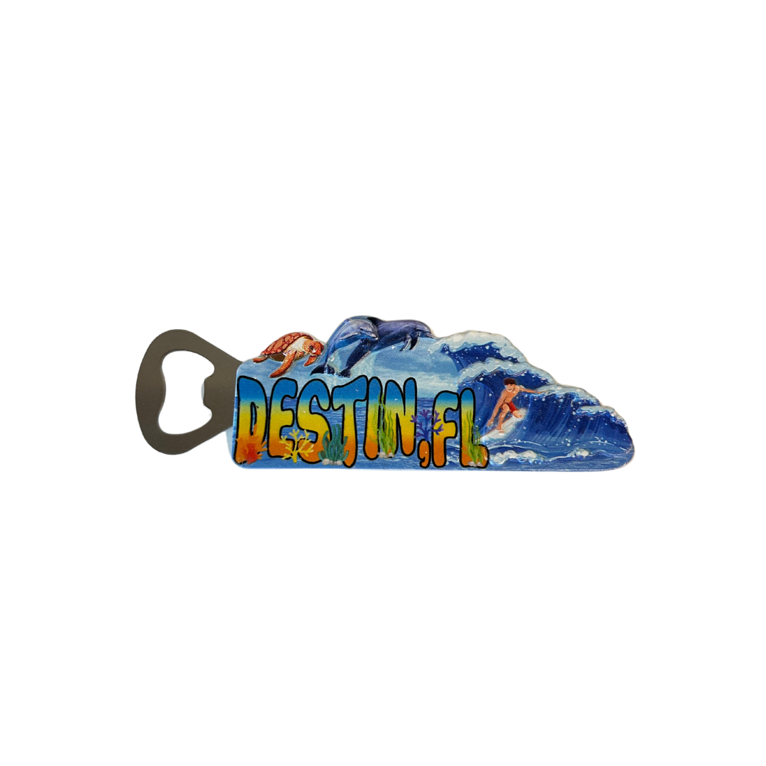 Destin Wave Design Opener Magnet