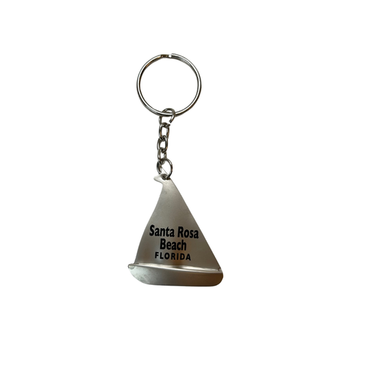 Santa Rosa Beach, Fl. Yacht Metal Key Chain