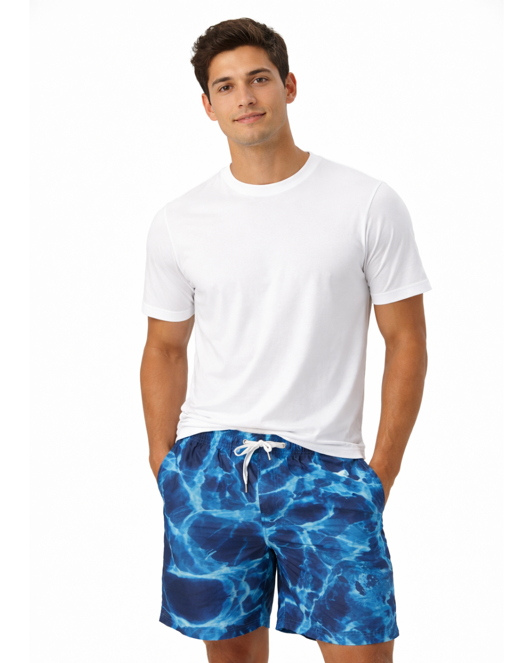 Mens Swim Trunks Ocean Style Sm-001 SHORT alvinsisland.com