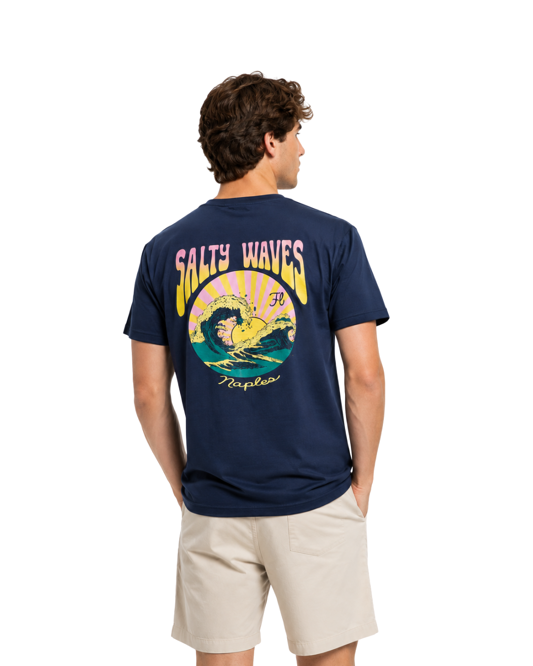 Naples, Fl Salty Waves Garment Dye T-shirt