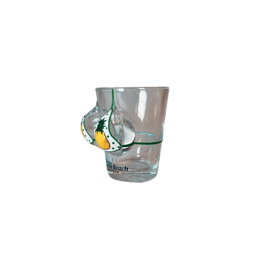 California Pot Leaf Bikini Bust 3D Shot Glass - Novelty Glassware & Collectible