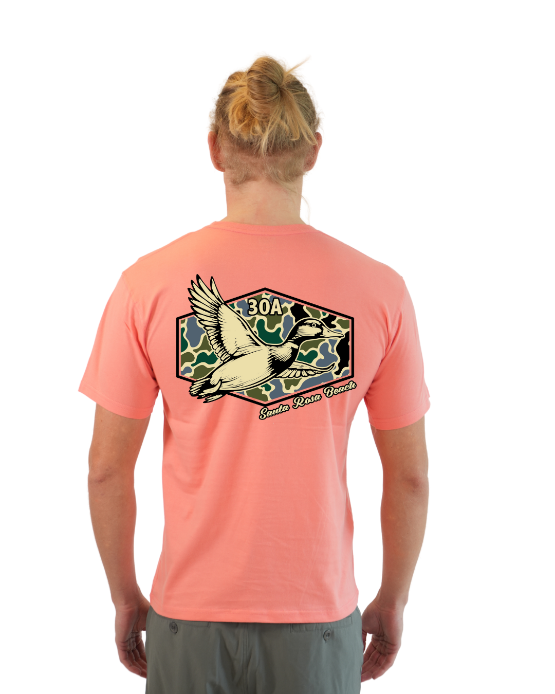 Santa Rosa Beach Duck Men  T-Shirt Camouflage Edition