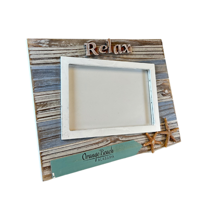 Orange Beach Al, Photo Frame Wood W/Decor 4*6