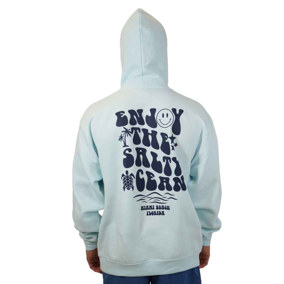 Miami Beach Enjoy The Salty Pullover Hoodie Unisex  Pool Day Style 252