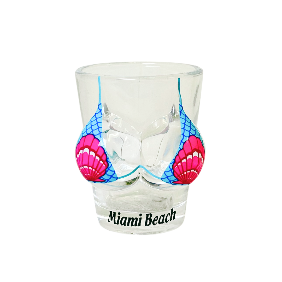 Miami Bikini Bust 3d Shot Glass