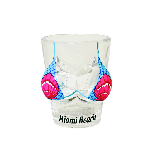 Miami Bikini Bust 3d Shot Glass