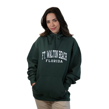 Ft. Walton Beach Pullover Hoodie Women with a City Name White design Style 252