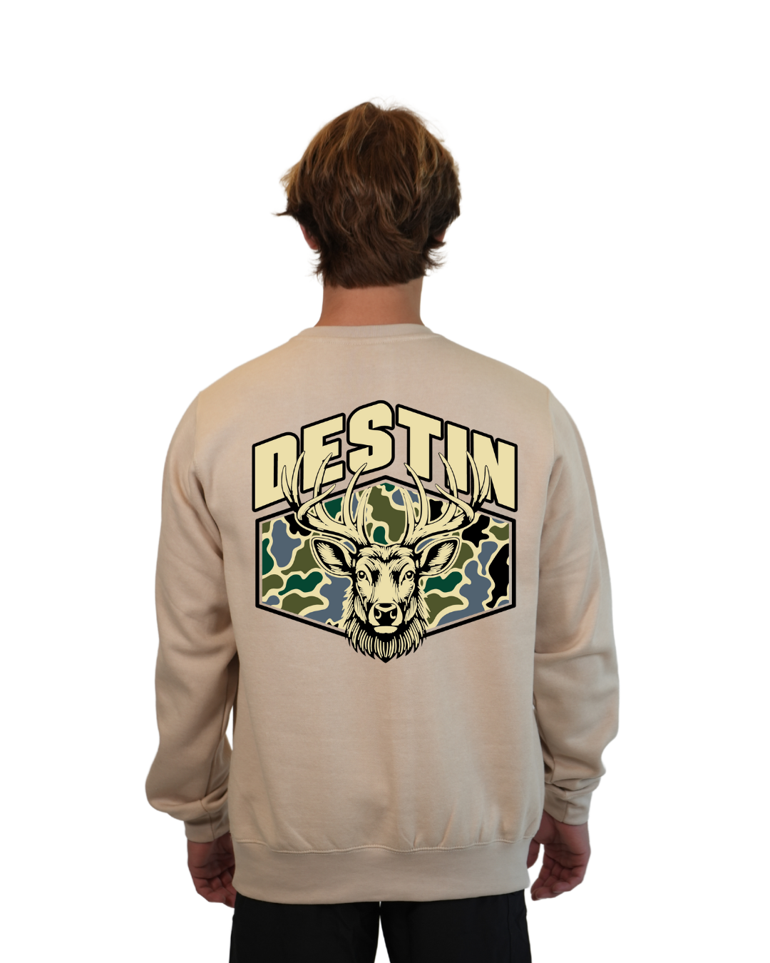 Destin Deer Crewneck – Camouflage Edition crewneck alvinsisland.com