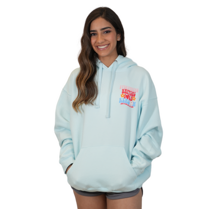 Miami Beach Everything Happens Pullover Hoodie Women Pool Day Style 252