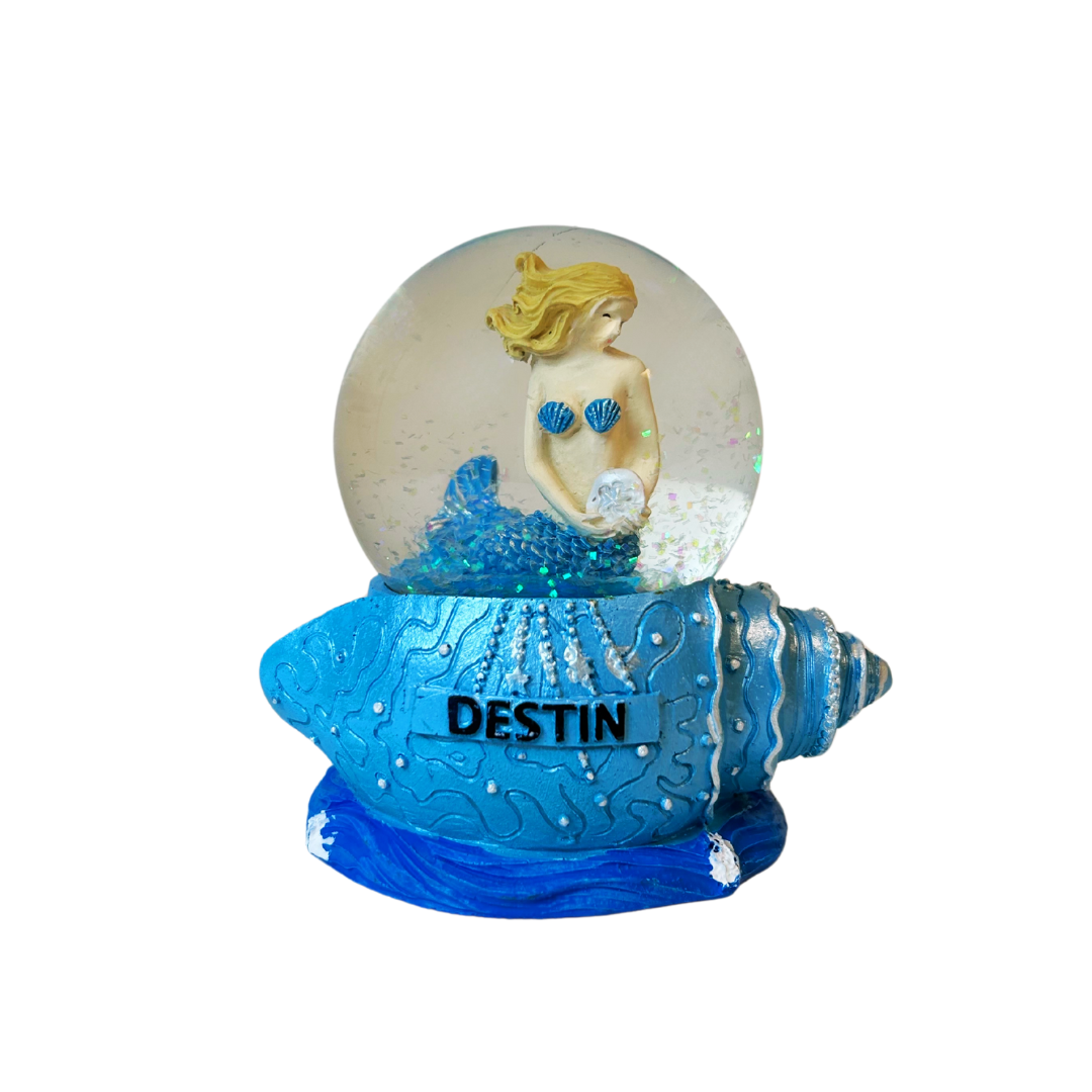 Destin Mermaid Water Globes Souvenir