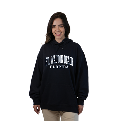 Ft. Walton Beach Pullover Hoodie Women with a City Name White design Style 252