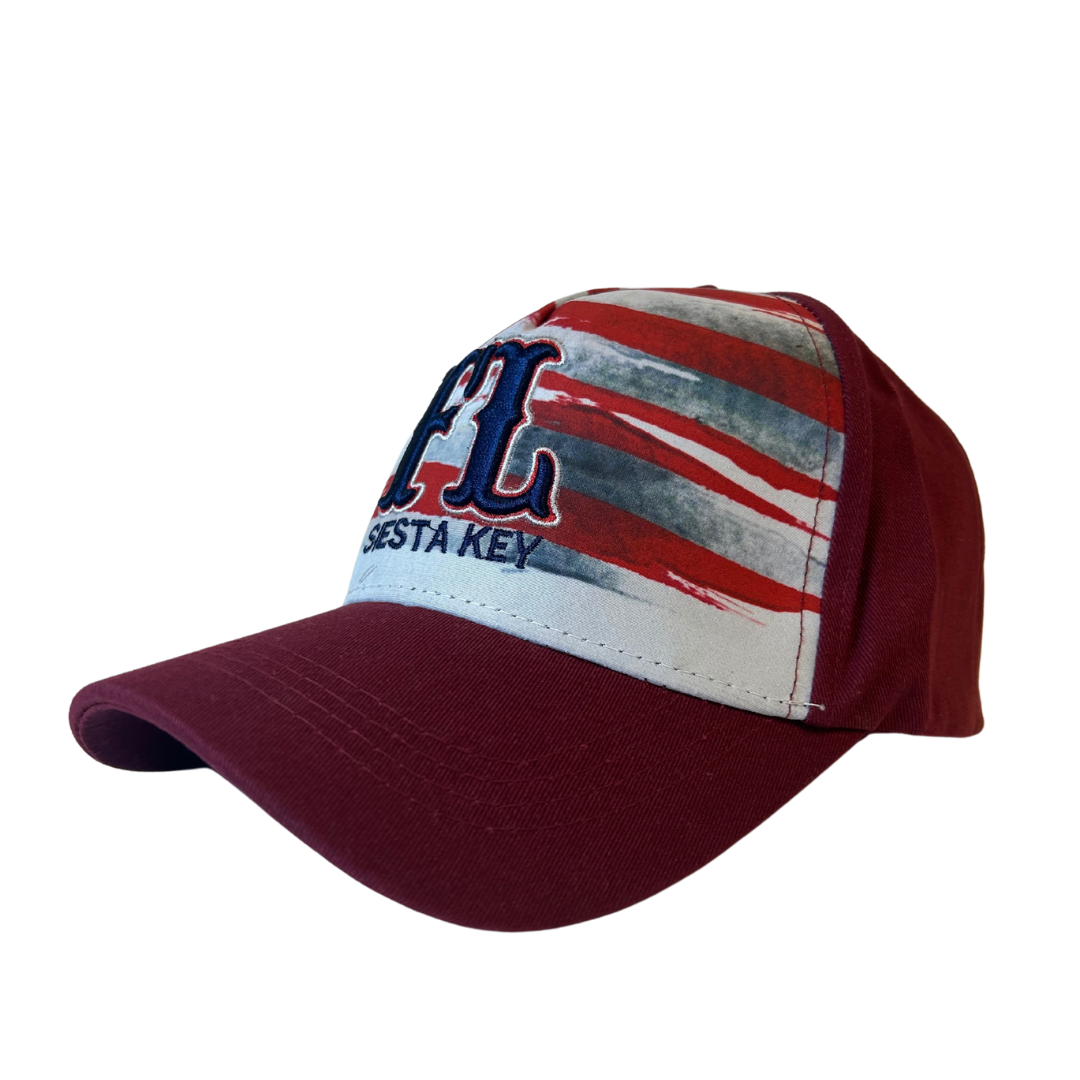 Siesta Key Fl Flag Desig Cap Adjustable Style CHB3144