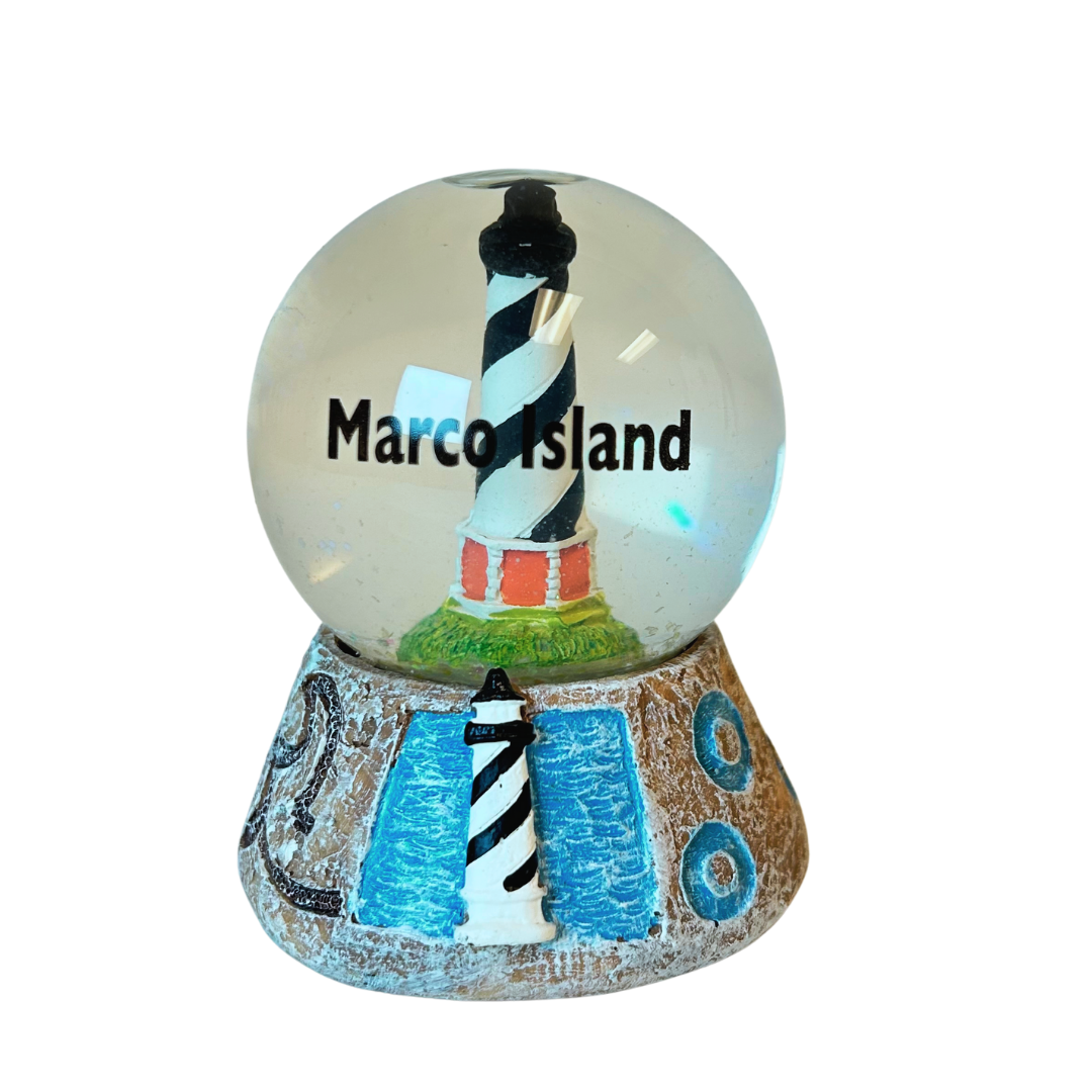 Marco Island Lighthouse Water Globes Souvenir