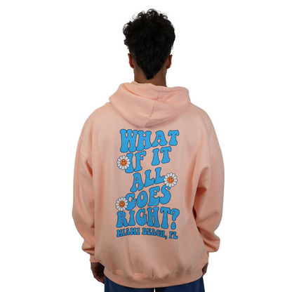 Miami Beach  What if.. Pullover Hoodie Unisex  Apricot Style 252