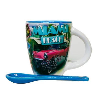 Miami Espresso Mug With Spoon