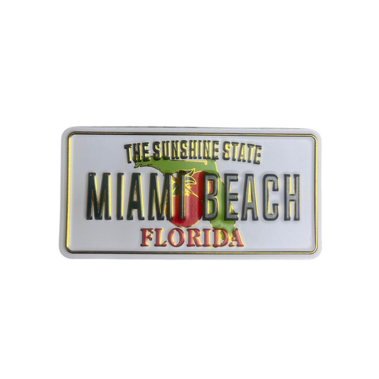 Miami Beach license plate Magnet Poly/Wood