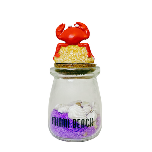 Miami Figurine Crab Bottle Souvenir