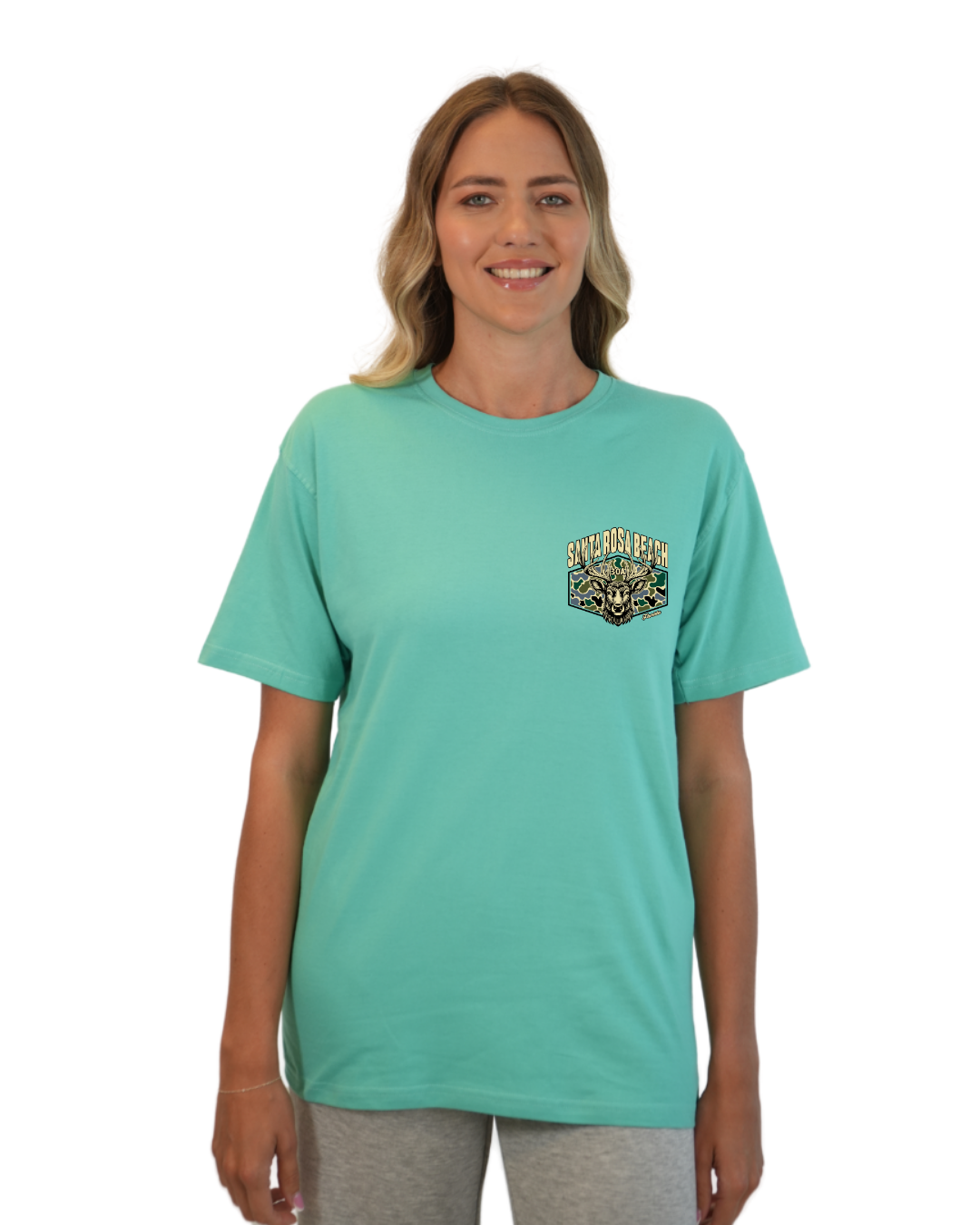 Santa Rosa Beach Deer  Women T-Shirt – Camouflage Edition