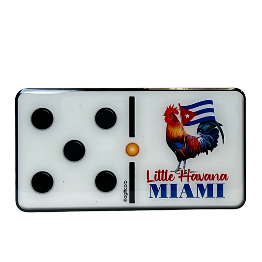 Miami Little Havana Domino Rooster Mdf Magnet