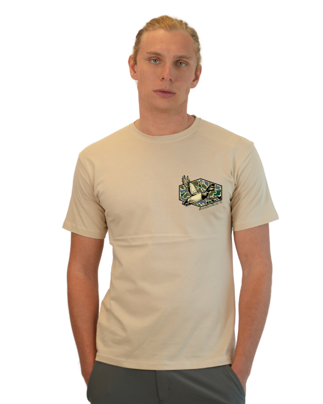 Santa Rosa Beach Duck Men  T-Shirt Camouflage Edition