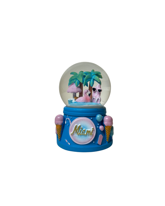 Miami Beach Ice Cream Mini Snow Globes Souvenir souvenirs alvinsisland.com