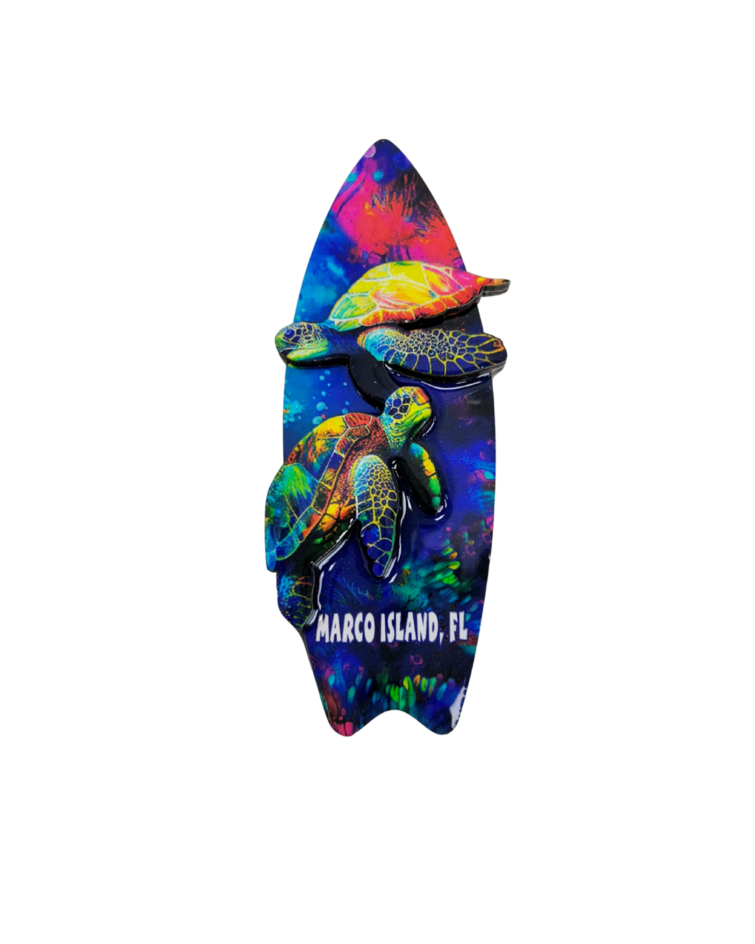 Marco Island Turtle Board Magnet souvenirs alvinsisland.com