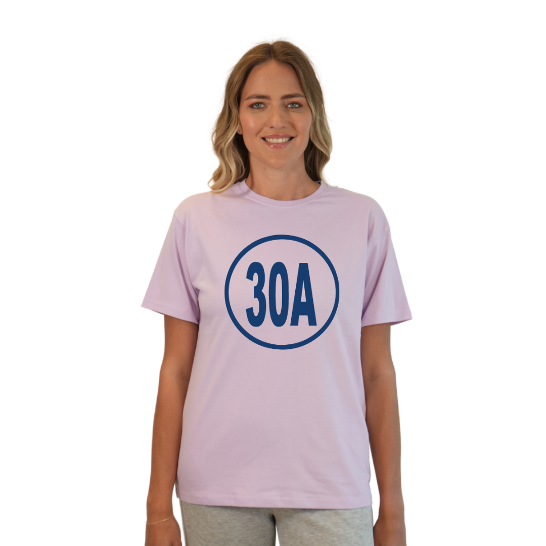 30A, Florida Panhandle T-shirt Women T-SHIRT alvinsisland.com Purple Ice S