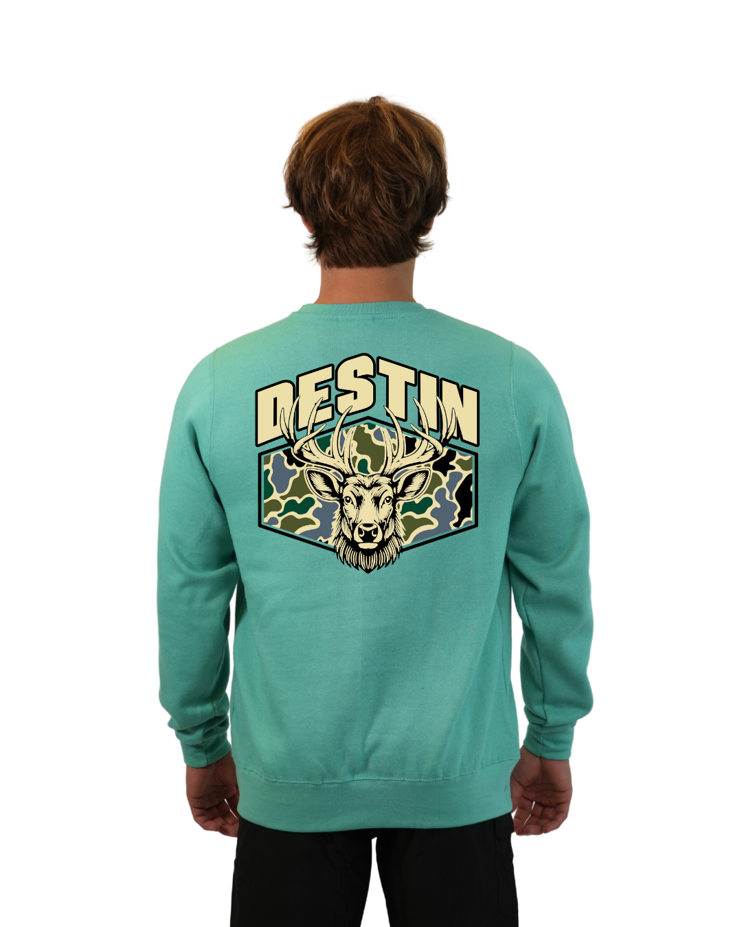 Destin Deer Crewneck – Camouflage Edition crewneck alvinsisland.com