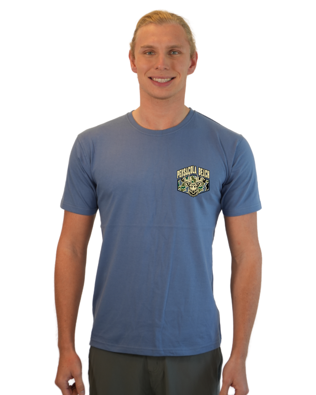 Pensacola Beach Deer  Men T-Shirt – Camouflage Edition