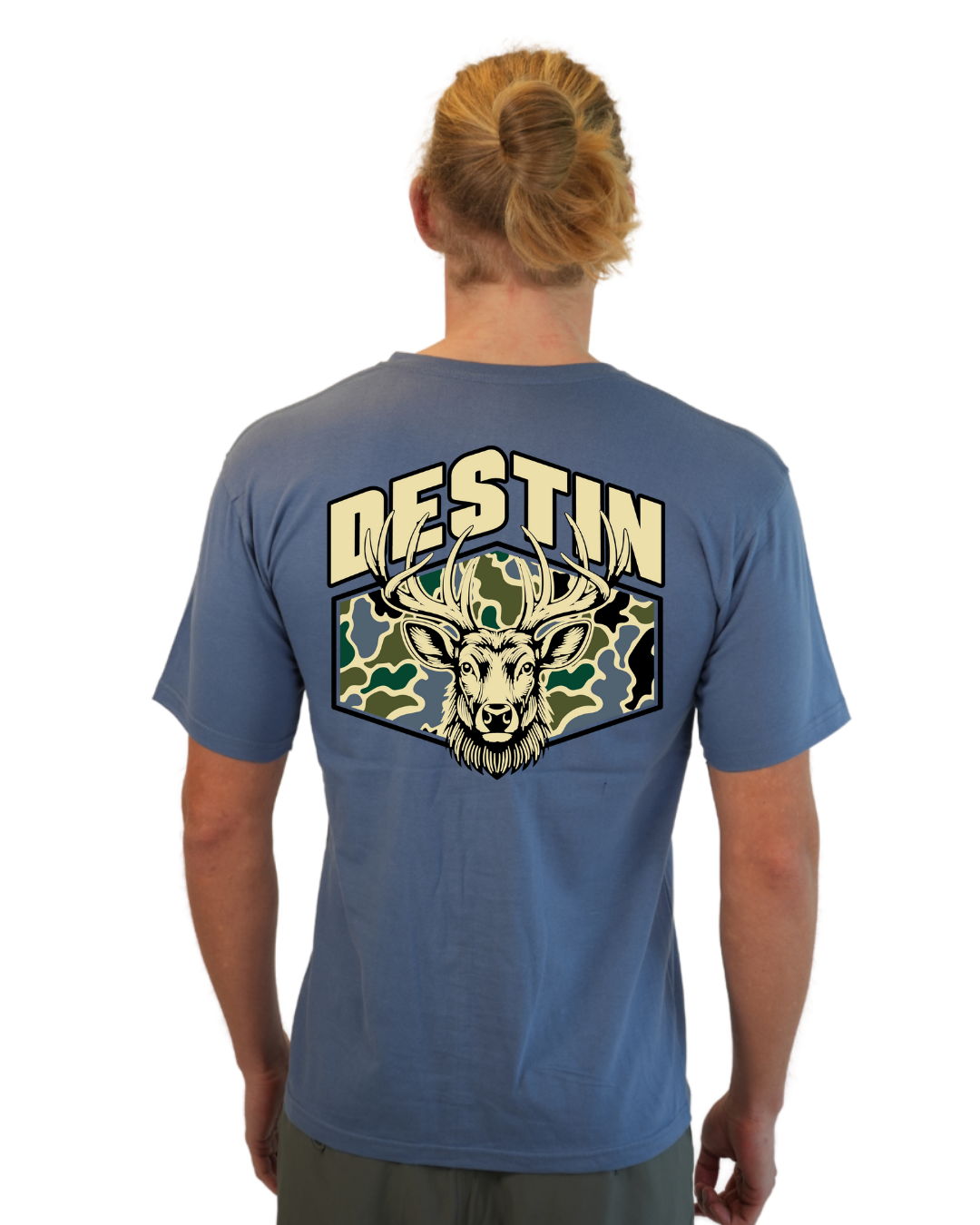 Destin Deer  Men T-Shirt – Camouflage Edition