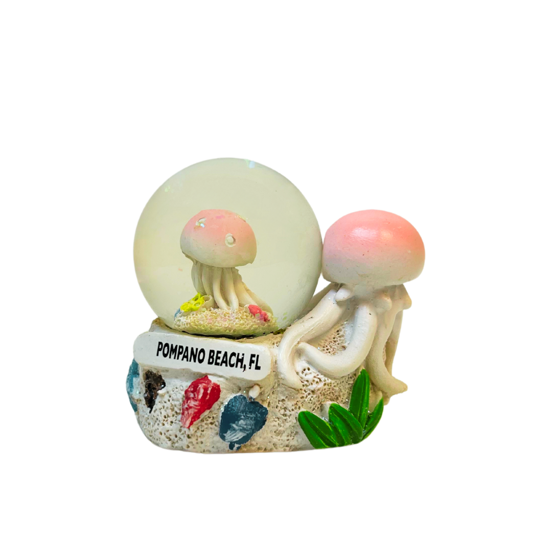 Pompano Beach, Fl Mini Water Globes Souvenir