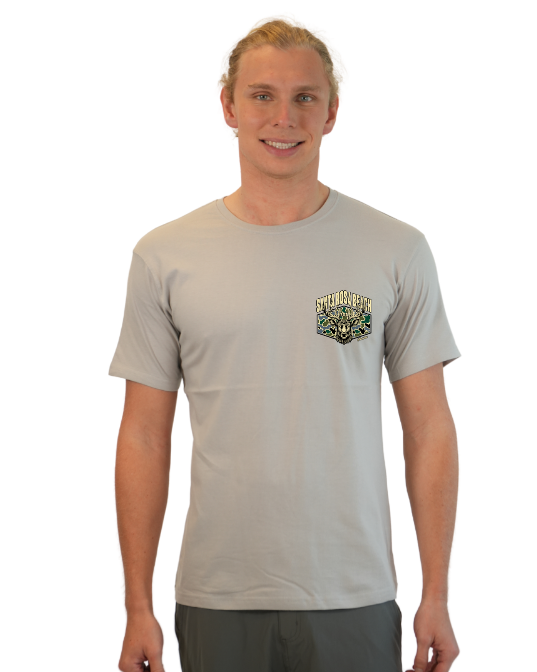 Santa Rosa Beach  Deer  Men T-Shirt – Camouflage Edition