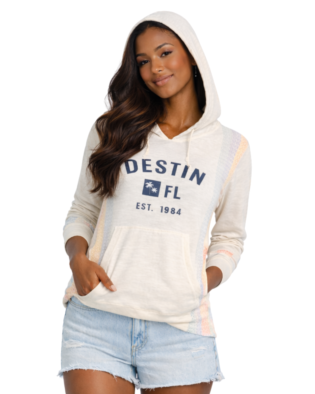 Destin, Fl Women Printed City Name Hoodie Style AI11444