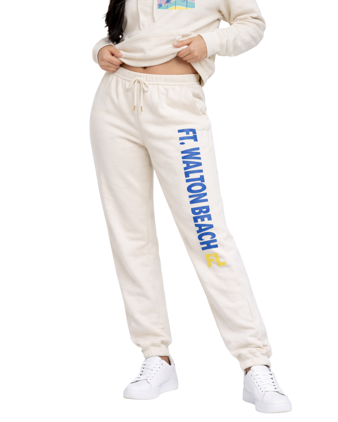 Ft. Walton Beach Palm Tree/ Stripes Jogger-Part of a Set- Style ETP040P Clothing alvinsisland.com