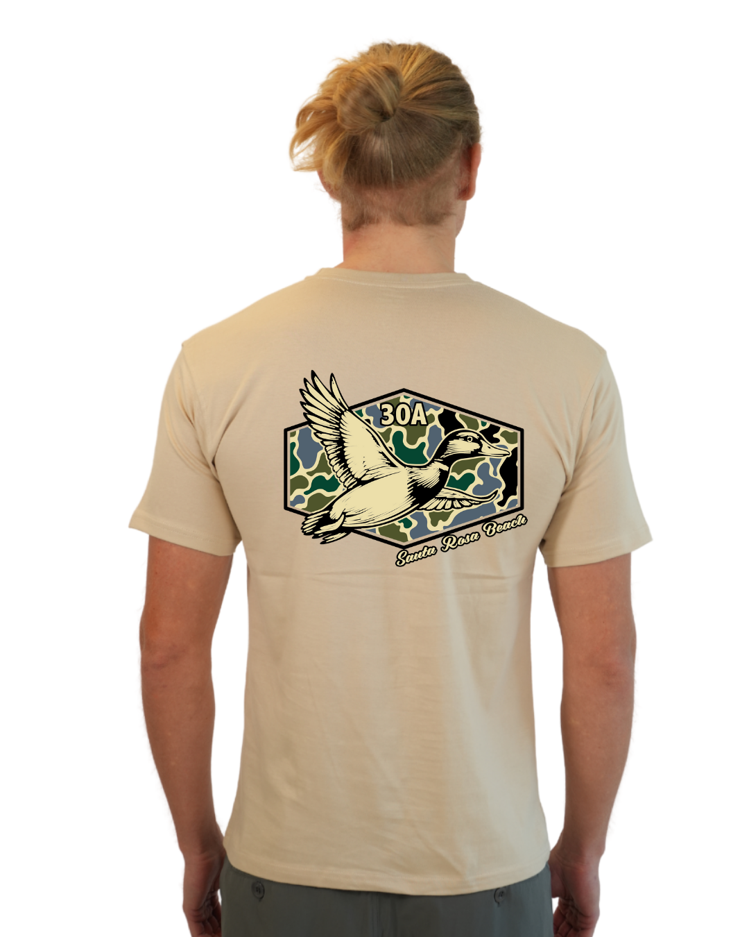 Santa Rosa Beach Duck Men  T-Shirt Camouflage Edition