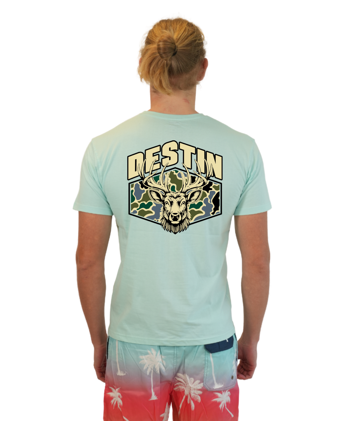 Destin Deer  Men T-Shirt – Camouflage Edition