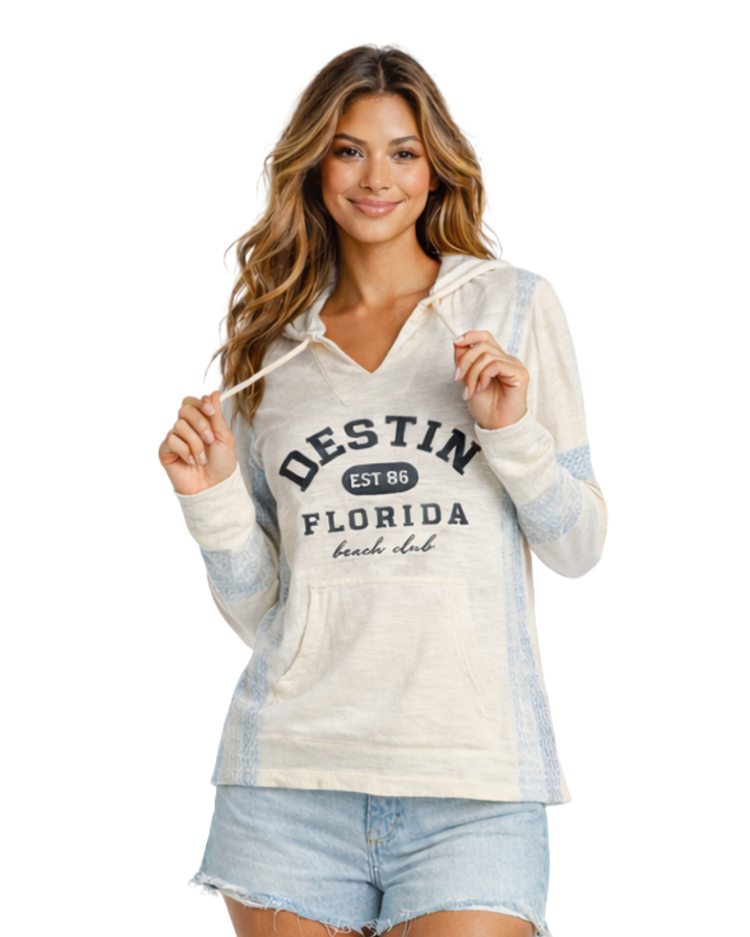 Destin, Fl Women Printed City Name Hoodie Style AI11444