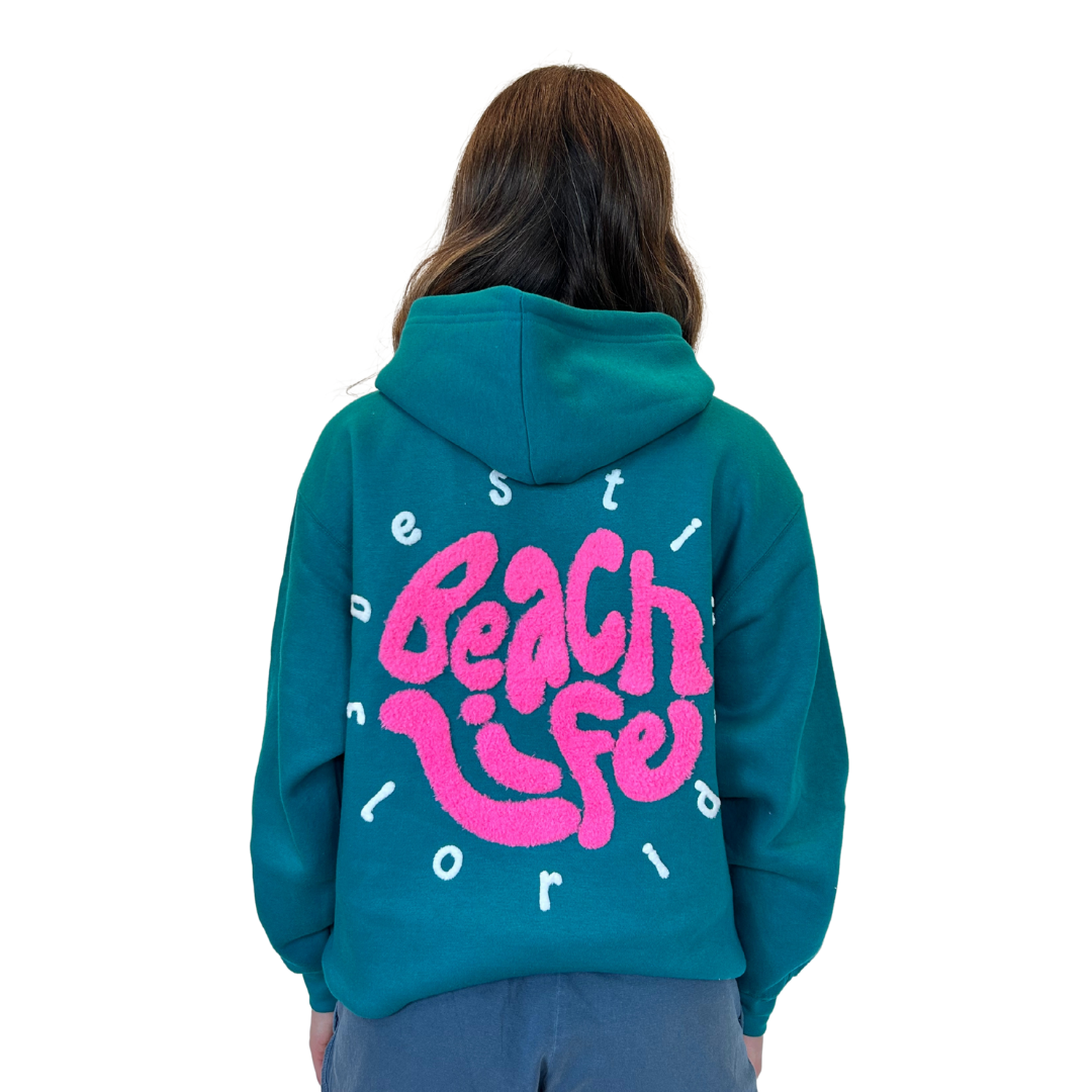 Destin  Fl, Hoodie Women with Texture Patch on The Front and Back Design Style 252