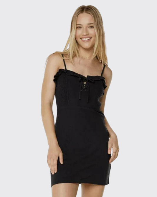 Roxy The Drive In Mini Dress Dress Roxy Black S