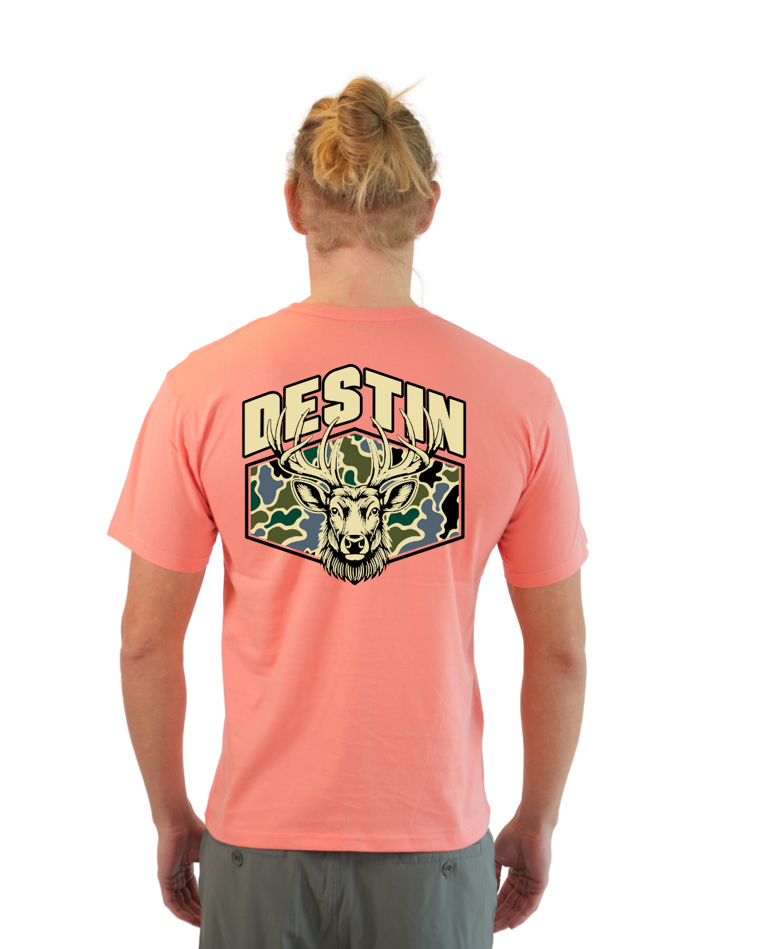 Destin Deer  Men T-Shirt – Camouflage Edition