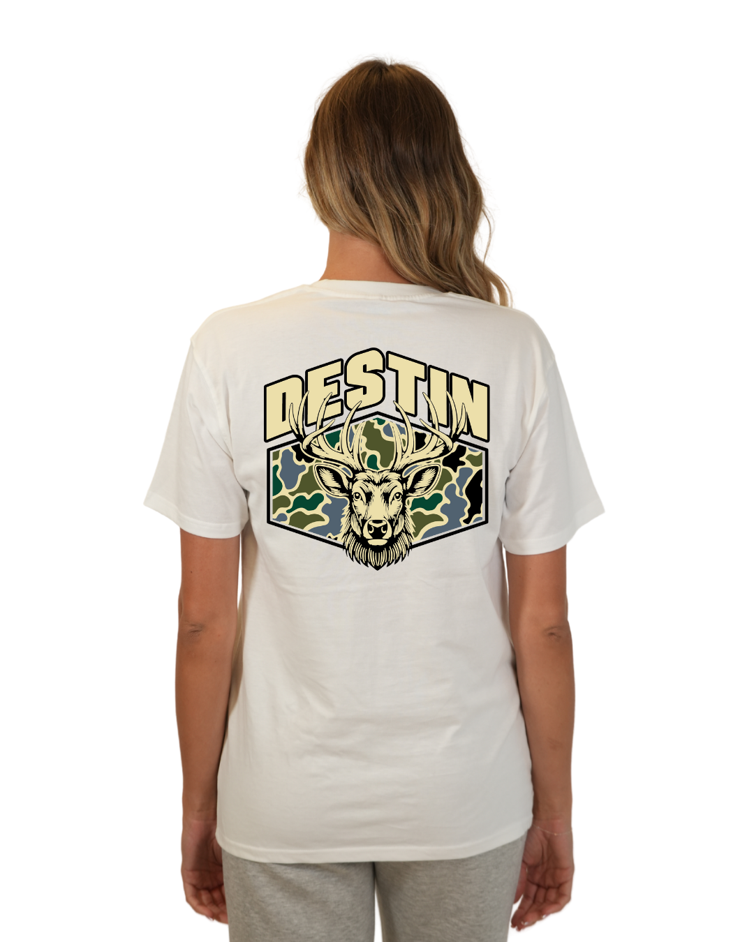 Destin Deer  Women T-Shirt – Camouflage Edition