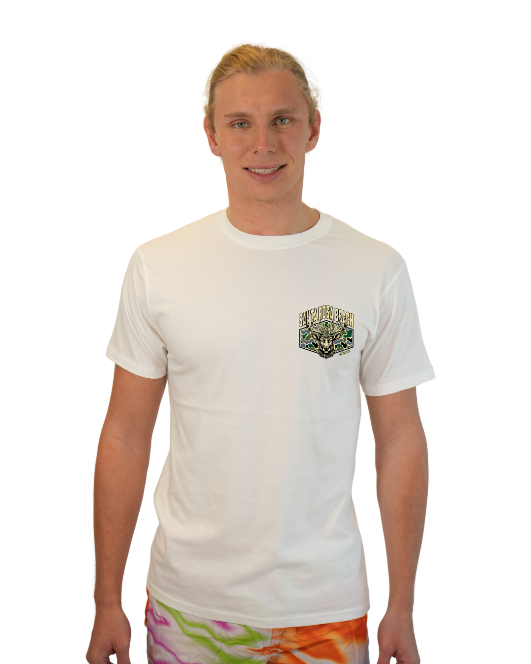 Santa Rosa Beach  Deer  Men T-Shirt – Camouflage Edition