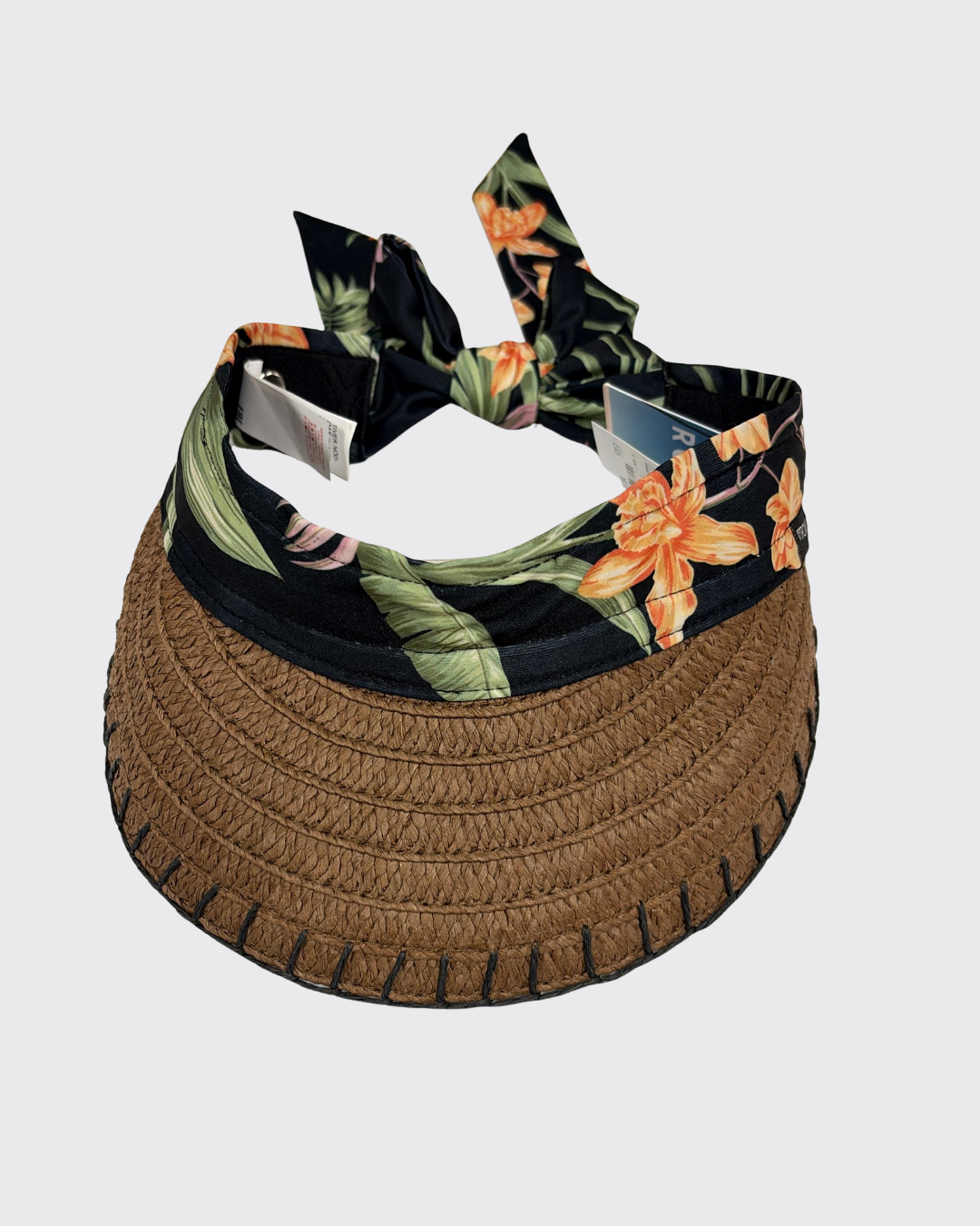 Roxy Lets Go Girls Straw Visor hat Roxy