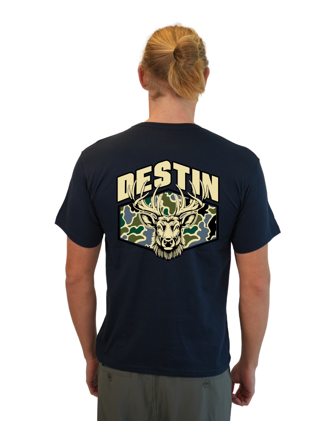 Destin Deer  Men T-Shirt – Camouflage Edition